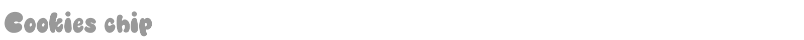 Cookies Chip font preview